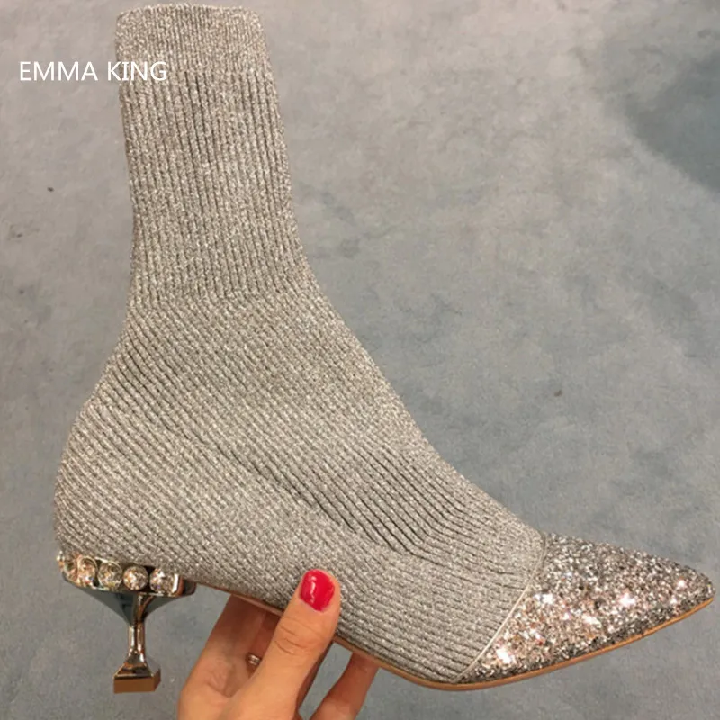 crystal kitten heel