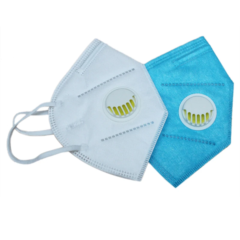 10pcs Pm2.5 Anti-fog Haze Dust 3D Cropped Breathable Valve Mask Disposable Surgical Medical Salon Earloop Face Mouth Masks