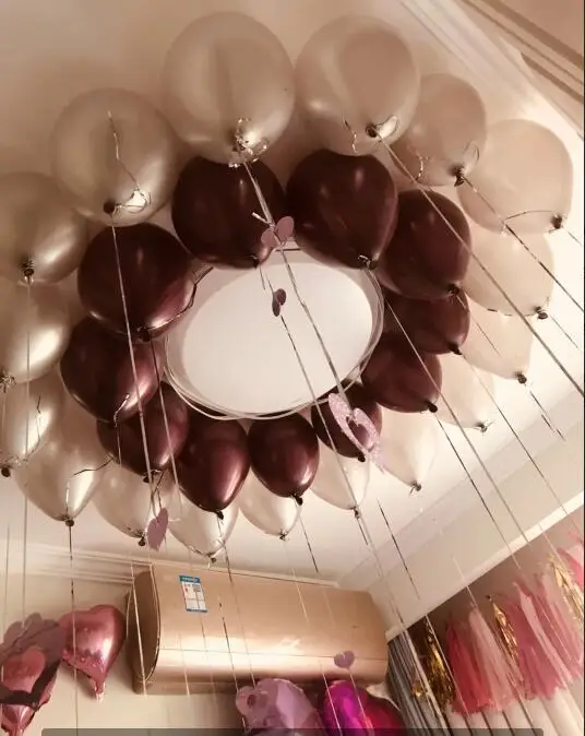 12 дюймов толстые 2,8 г латексные шары Свадебные украшения для дня рождения Воздушные шары розовый белый бордовый Глобус принадлежности для вечеринки воздушный шар