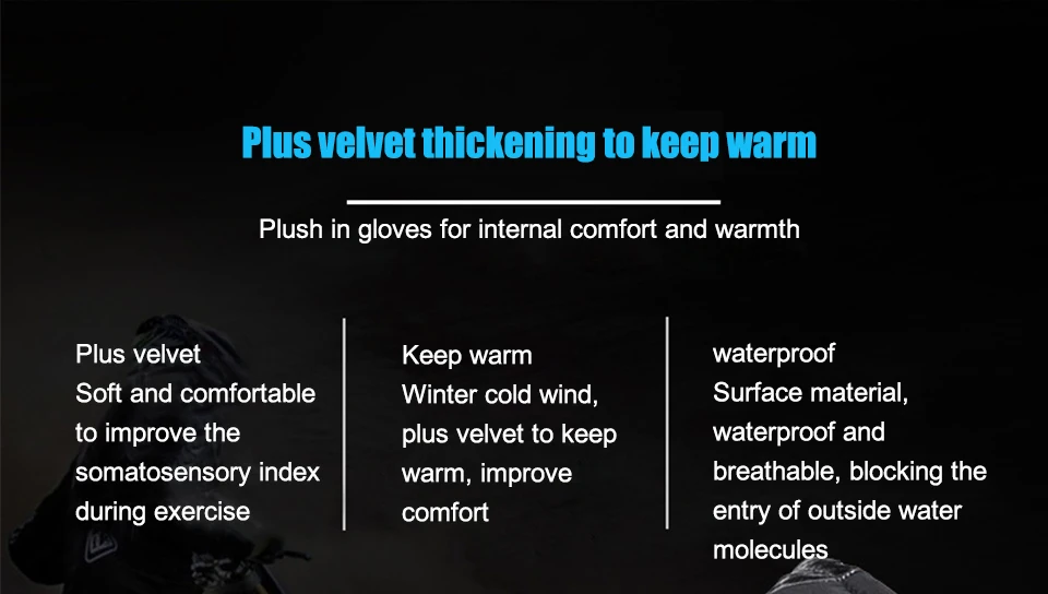Foxcncar motorcycle gloves 100% Waterproof windproof Winter warm Guantes Moto Luvas Touch Screen Motosiklet Eldiveni Protective (5)
