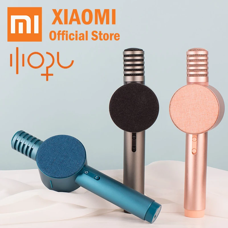 

Xiaomi Xiaohou Microphone Handheld Audio Wireless Karaoke Bluetooth Fashion Multi-Scenario Use studio record Speaker with Mic