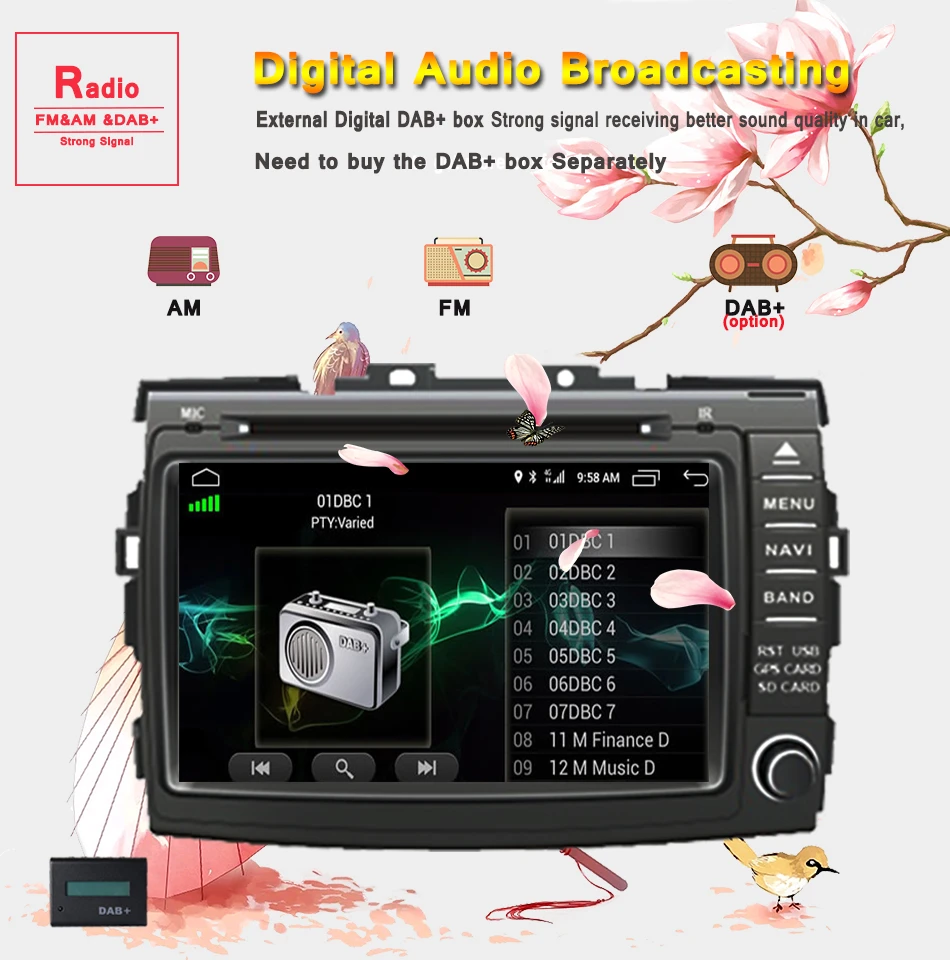 Top 8 inch Android 9.0 RAM 4GB Car Multimedia Player For TOYOTA PREVIA Estima Tarago Canarado HD 1024*600 Car DVD Player CD BT MAPS 11