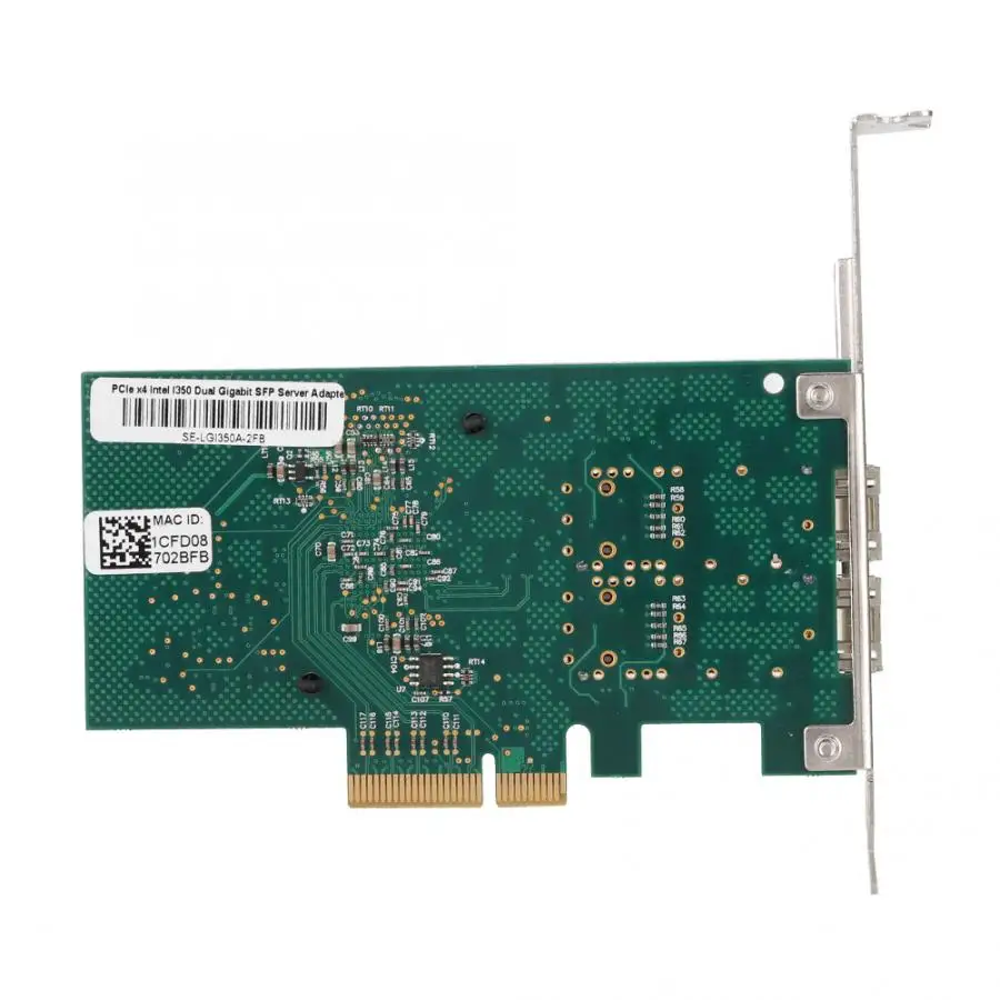 SE-LGI350A-2FB процессор Gigabit PCI-E X4 двухпортовый сетевой сервер Ethernet адаптер сетевой сервер адаптер