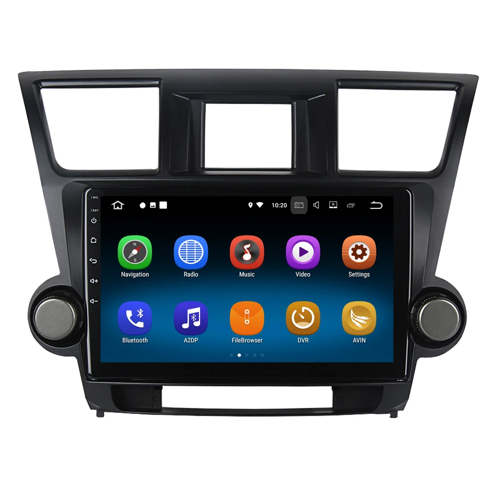 

Android 8.1 For Toyota Highlander Kluger 2009 - 2013 Auto Car Radio Stereo GPS Navigation Media Multimedia System PhoneLink