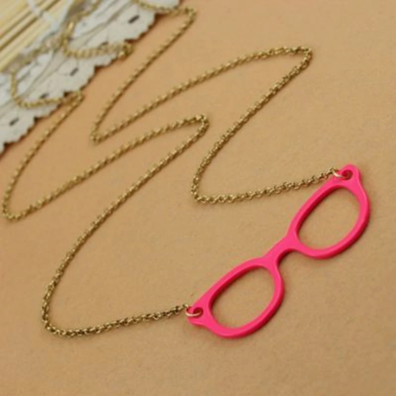2021 HOT Fashion Jewelry Wholesale Vintage Hot Ancient Ways Exaggeration Glasses Necklace | Украшения и аксессуары