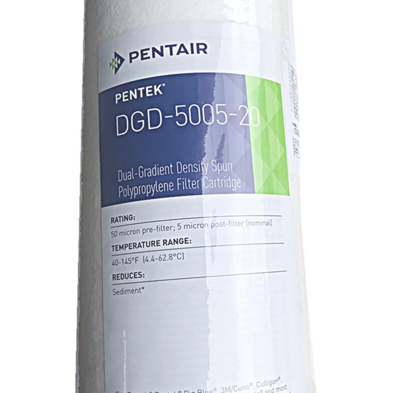 DGD-5005-20 фильтры для воды в осадочных отложениях 2" x 4,5" Двойной градиент плотности крученый полипропиленовый фильтр-картридж 50 микрон до 5 микрон