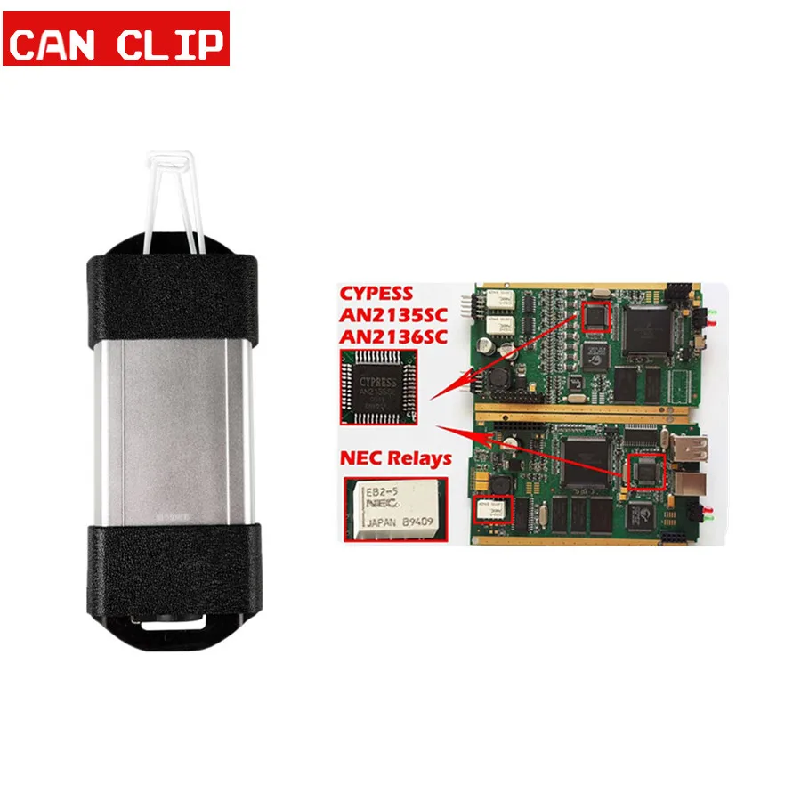For CAN Clip Diagnostic interface CAN Clip V178 with Full Chip AN2135SC