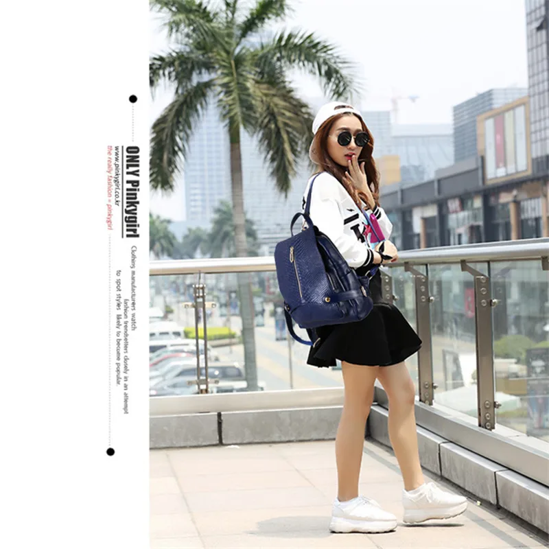 Mochila de Couro Mochila para Mulheres Mochila de Viagem Nesitu Genuíno Feminina Nova Moda Preta Azul Seda Branca Boa Qualidade M9009 12 moda preta azul seda branca boa qualidade