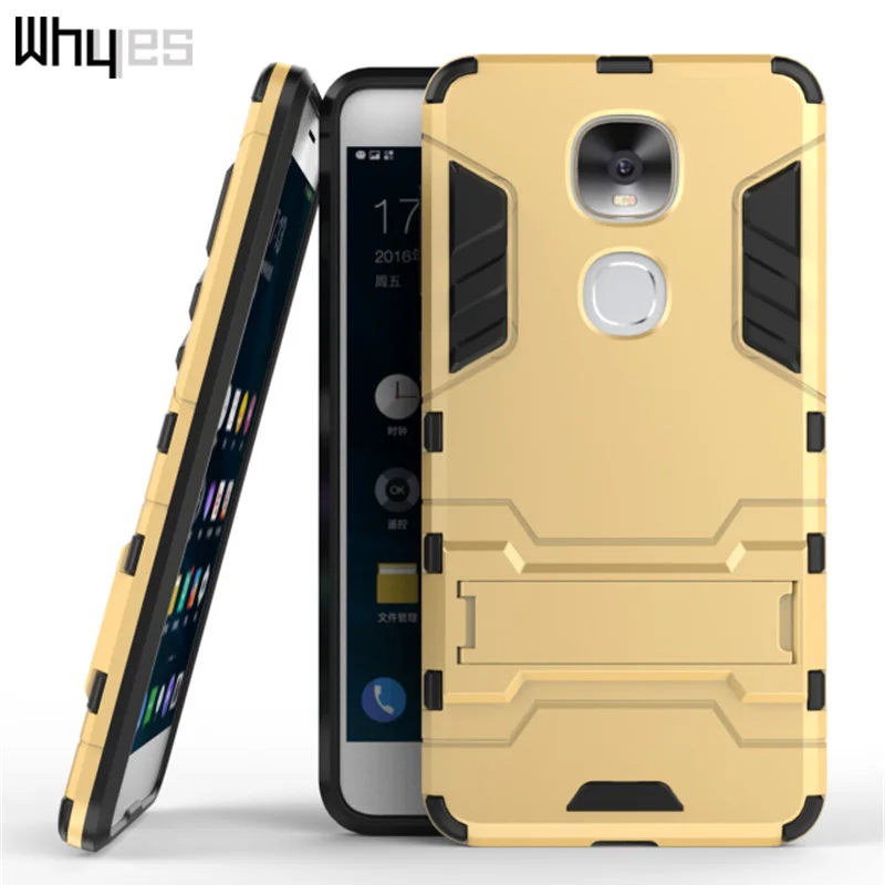 

Whyes For LeEco Le Pro 3 AI Edition Case Stand Function Anti-knock Phone Bags Hard Cover Soft Silicone PC And TPU Hybrid 2 in 1