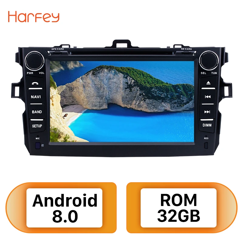 Harfey 2Din Android 8 0 дюймов Автомобильный Радио для Защитные чехлы сидений сшитые