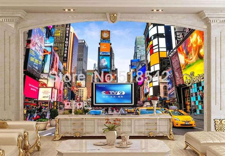 square nova iorque moderna vista rua loja