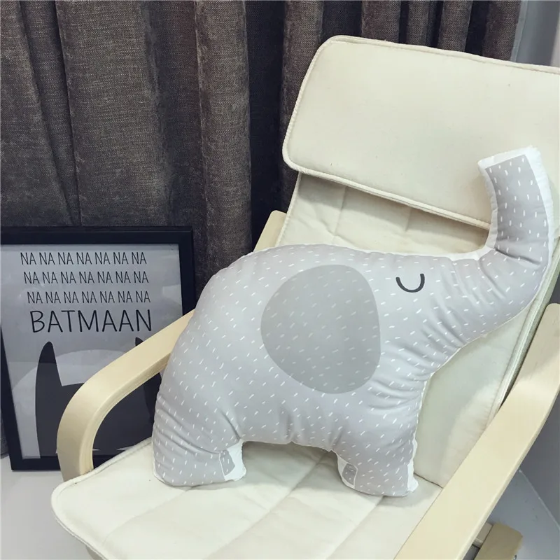 Nordic кролик/олень/медведь/Giraffee/слон Форма мультфильм животных Home Decor подушки плюшевые игрушки на день рождения подарок - Цвет: Type 1