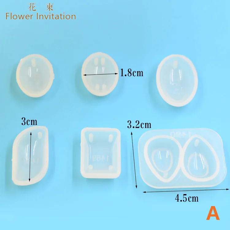Цветок приглашение DIY силиконовые время драгоценный камень плесень набор для эпоксидной смолы для изготовления украшений вручную ремесло кулон браслет плесень - Цвет: A