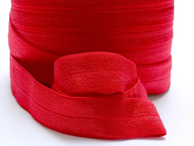 

Wholesale 1 inch #250 red foe fold over elastic for sewing