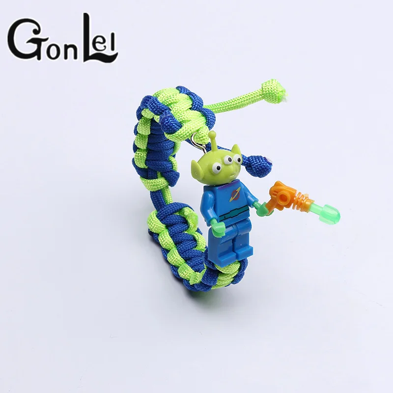 

Buzz Lightyear Bracelet Handmade Figure Super Hero Iron Man Batman Darth Vader Chicken Unicorn Panda Building Blocks Bricks Toys
