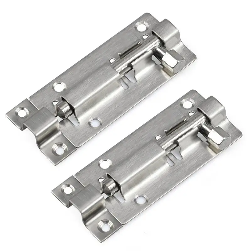 Autoly 10Pcs 3X1.1 Stainless Steel Barrel Bolt Slide Lock Latch Hardware for Garden Gate Shed Door Window