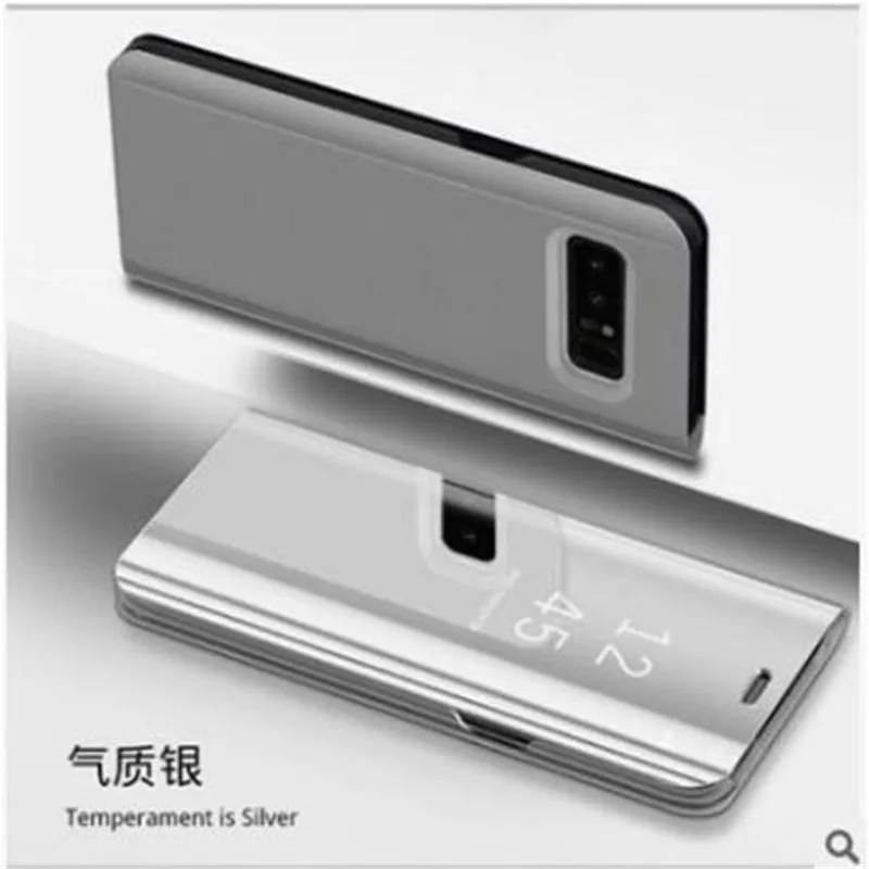 

For Samsung Galaxy S7 Edge Book Case Electroplated Mirror Leather Kickstand Hybrid Full Protection Flip Cover Mobile Phone Cases