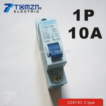 

1P 10A 230/400V~ 50HZ/60HZ Mini Circuit breaker MCB C45 C type
