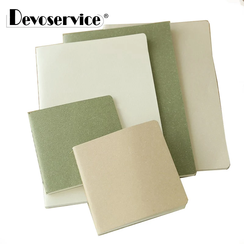 

1Pcs Simple Cover Blank Paper Notebook Stationery Soft Sketchbook For Drawing Journal Notepad Notebooks Office School Supplies