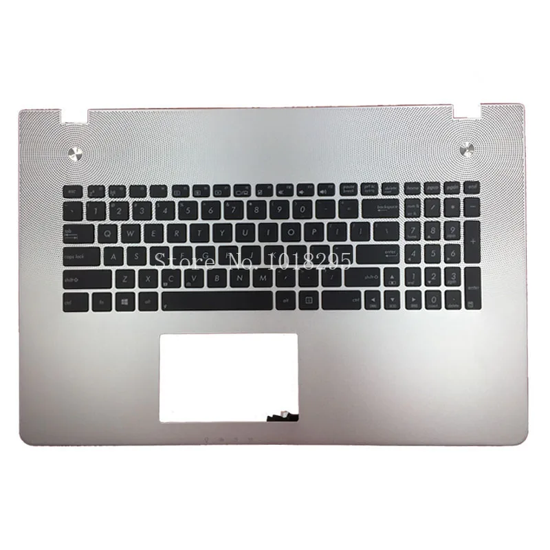 

New US Keyboard for Asus N76 N76VB N76VJ N76VM N76VZ English Laptop keyboard without backlit with Palmrest Upper cover