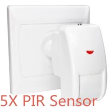 5 шт.) маленький Проводной PIR датчик анти вор Крытый пассивный инфракрасный движения мини и сигнализация нет/NC на выбор