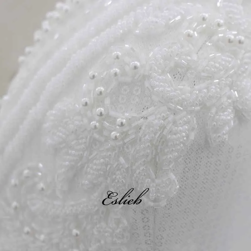 Eslieb красивое свадебное платье 2019 Элегантная линия глубокий v-образный вырез свадебное платье es Свадебные платья с бусинами Vestido de Noiva Китай