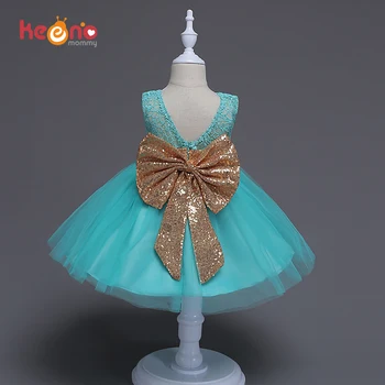 

Keenomommy Toddler Girls Princess Tutu Dress Baby Lace Party Dress Sequins Bows Holiday Candy Dress Ball Gown TSJ002