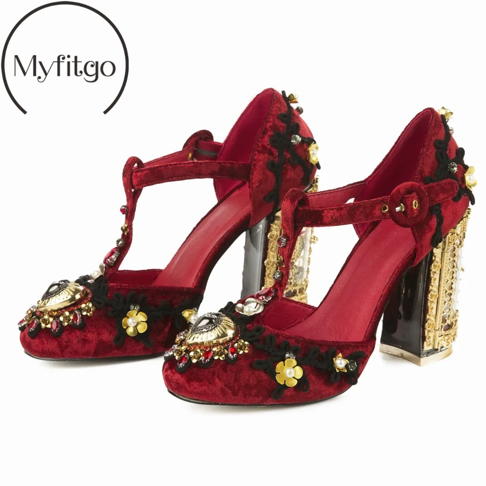 Myfitgo Handmade Luxury Dress Shoes Women Pumps Pearls Flower Embroidery Woman High Heels T-strap Sandals Ladies Fashion Heels Myfitgo Handmade Luxury Dress Shoes Women Pumps Pearls Flower Embroidery Woman High Heels T-strap Sandals Ladies Fashion Heels