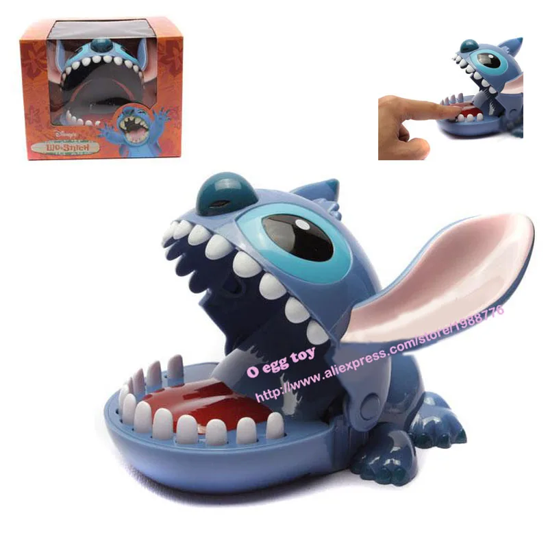 

Cute Stitch Mouth Dentist Bite Finger Game Funny Toy Gift of Lilo and Stitch movie Funny Gags Toy Novetly Toys For Kids Gift