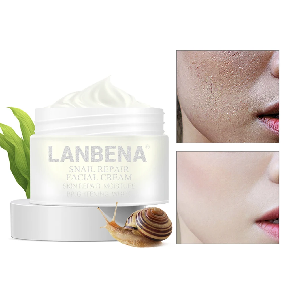 

RtopRLANBENA Repairing Snail Face Cream Nourishing Moisturizing Hydrating Essence Lifting Skin Care