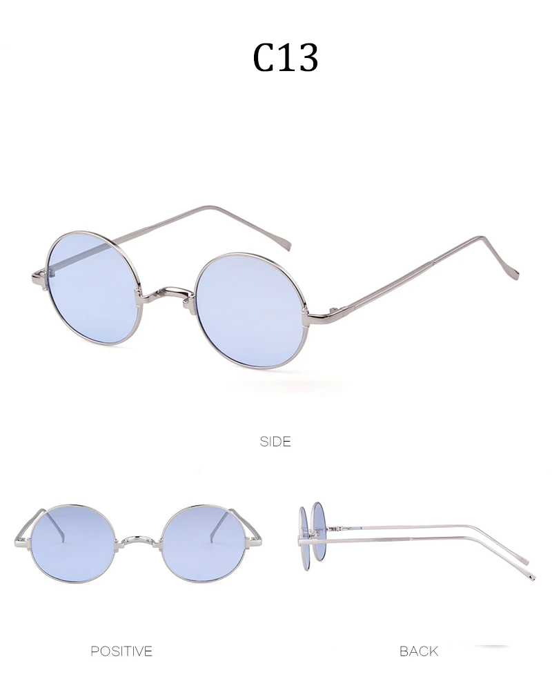 STORY Ретро Круглые Солнцезащитные очки для женщин и мужчин Роскошные брендовые дизайнерские винтажные индивидуальные маленькие оправы очков S128U