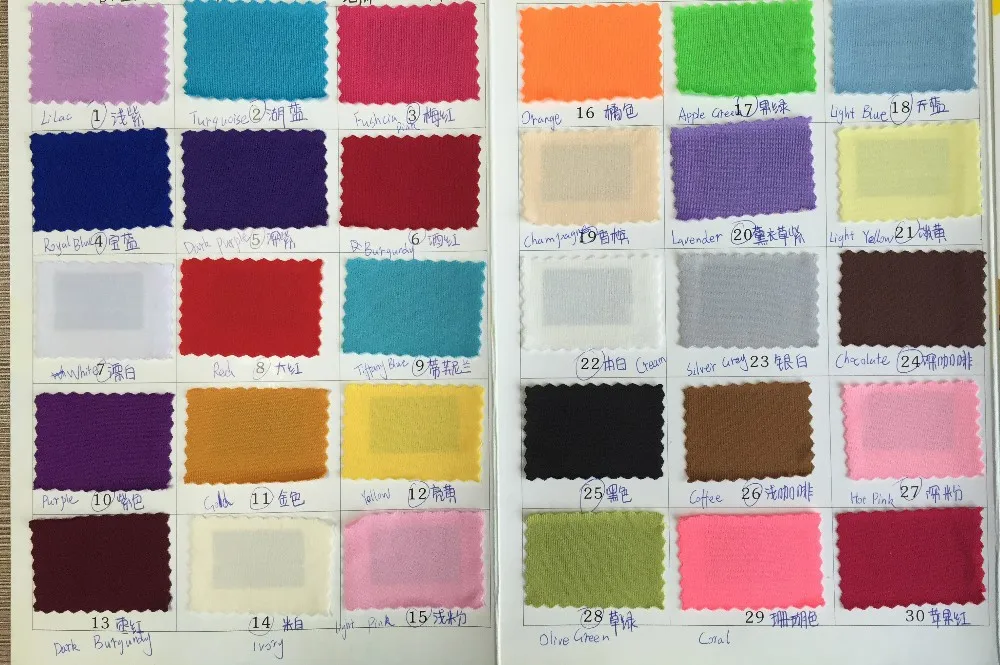 Chair Sash Color Chart