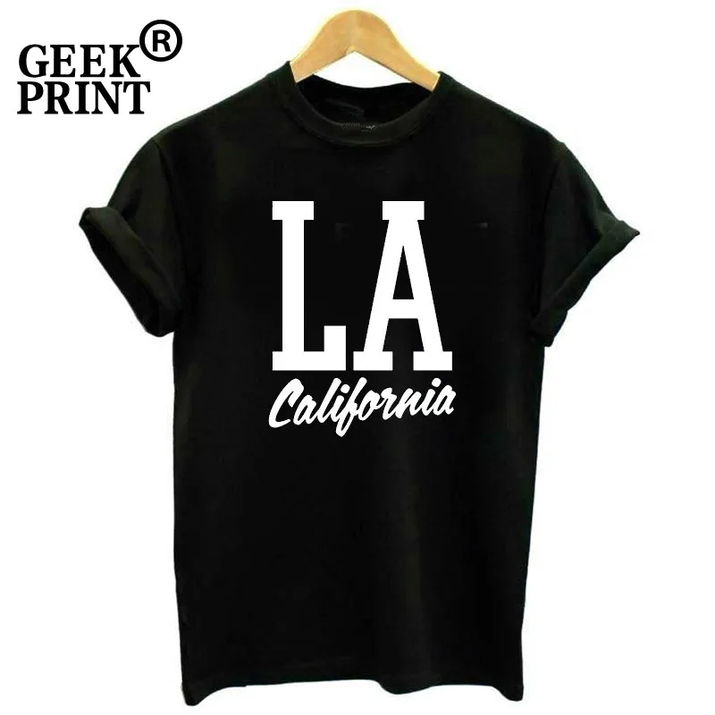 

LA CALIFORNIA PRINTED Lady T SHIRT L.A. GRAPHIC SLOGAN USA SUMMER STARS FAME TEE S-3XL