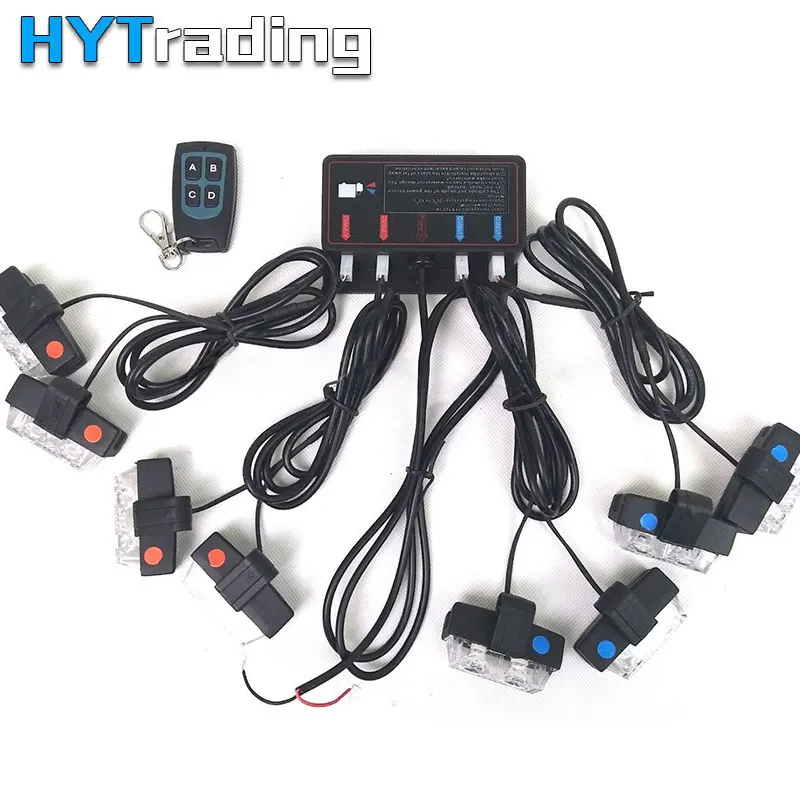 16 Светодиодный Аварийная сигнализация Предупреждение Strobe Light 12 V светодиодный