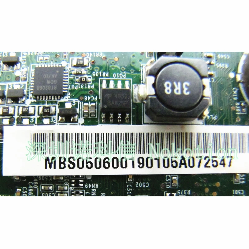 Материнская плата NOKOTION DA0ZG5MB8F0 MB.S0506.001 для ноутбука acer aspire ZG5 one A150 mini laptoCPU Intel N270