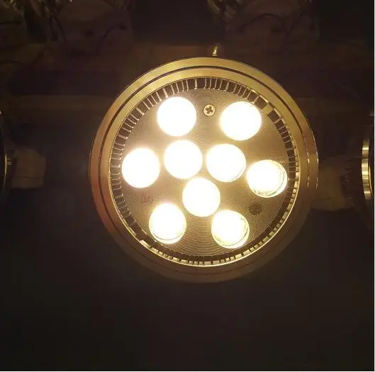 12v 9W AR111 Светодиодные лампы прожекторы G53 ES111 светодиодные наивысшего качества для