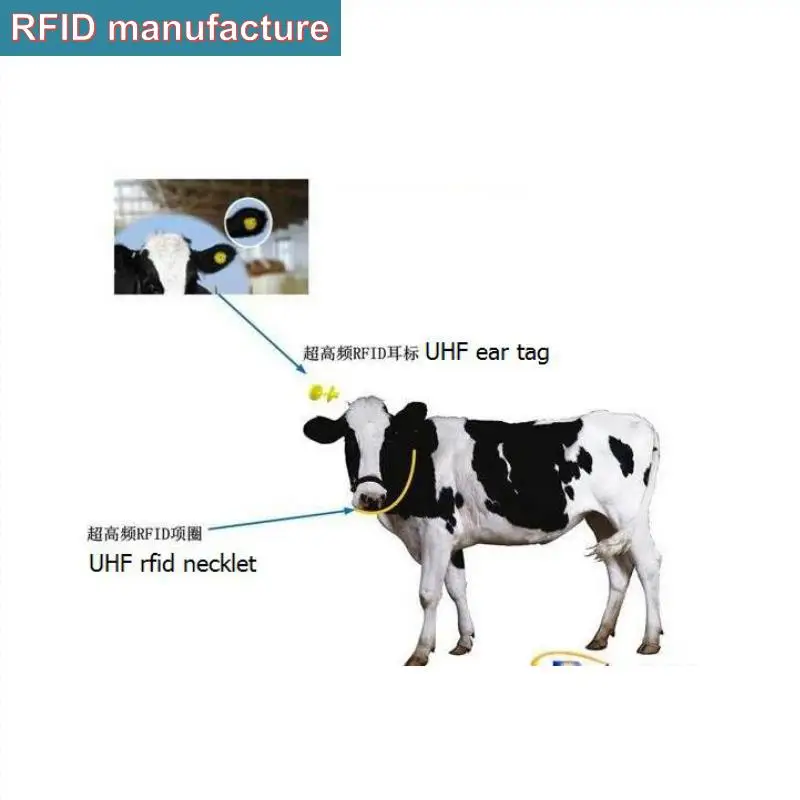 Отслеживание животных для UHF RFID метки Анти Вор 840 960mhz epc gen2 rfid Ушные бирки