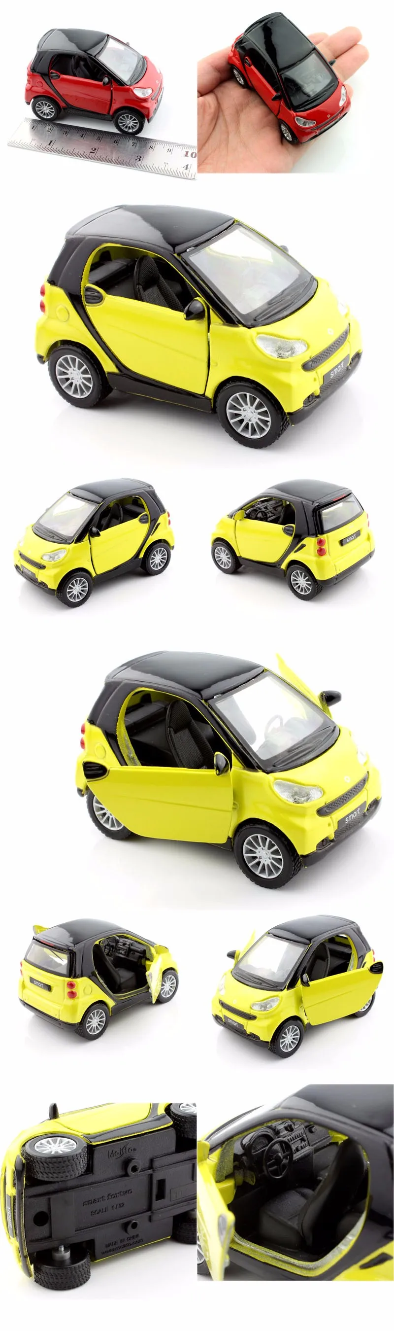 1:32 Масштаб smart fortwo kid литье под давлением авто мотор оттяните назад миниатюрный металлический модели гоночных автомобилей прочные игровые подарки для мальчиков Игрушки