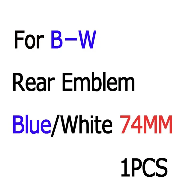 Цвет и размер цена по прейскуранту завода OEM, пожалуйста, нет отзывы, нет ни одной фотографии в отзывы - Название цвета: For BMW Blue 74mm