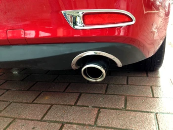 

For Mazda 6 M6 Atenza 2013 2014 2015 Shiny Stainless Tail End Pipe Exhaust Muffler Tip Trim Exterior Car Styling Parts 2pcs