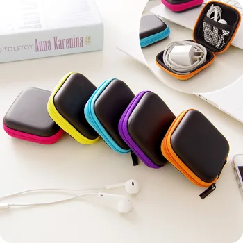 

Wholesale Earphone Wire Organizer Box Data Line Cables Storage Box Case Container Coin Headphone Protective Box Case Container