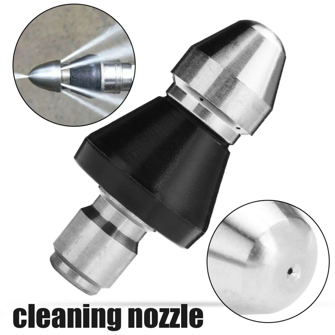 

1 Front 6 Rear 3/8" Pressure Washer Drain Cleaning Pipe Dredge Nozzle Sewer Cleaning Nozzles Mayitr Cleaning Tool Accessory