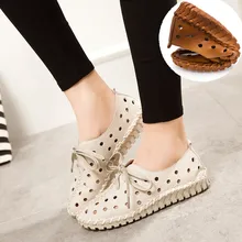 Сезон: весна–лето Пояса из натуральной кожи Обувь Женские туфли-лодочки Кружево на шнуровке женские мокасины Лоферы для женщин Повседневное ручной работы женская обувь для вождения 5 цветов