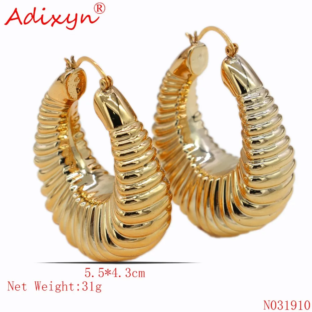 Adixyn Mix Дизайн Роскошные золотые розовые серьги цвет/медные украшения для женщин