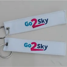 Go 2 небесно-перейдите к небо Ткань брелок Авиации Теги