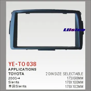 

2 DIN ABS Frame Panel Fascia For Toyota Sienta 2003 Aftermarket Car Stereo Radio DVD Player GPS Navi Installation