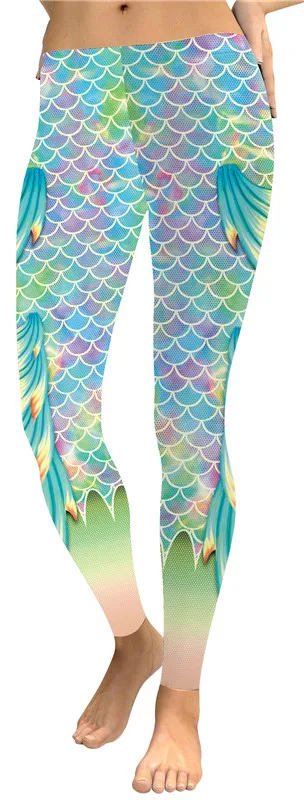 Mermaid scales blue wing legging (1)