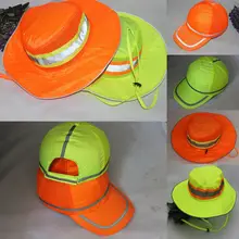 Светоотражающий мужской жилет Солнцезащитная Рабочая дышащая водонепроницаемая Кепка с покрывалом шапки