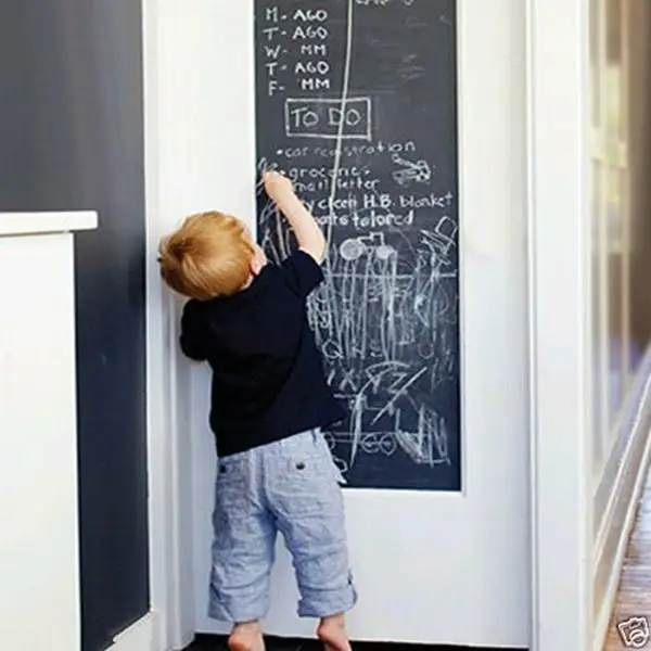 

2018 New Chalk Board Blackboard Stickers Removable Vinyl Draw Decor Mural Decals Art Chalkboard Wall Sticker For Kids Rooms