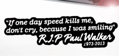 1pc 129 37mm Car Sticker Words Rip Paul Walker 1973 2017 Decals On 1pc 129 37mm Car Sticker Words Rip Paul Walker 1973 2017 Decals On Cars Window Body Drift Turbo Jdm Euro Fast Vinyl Styling